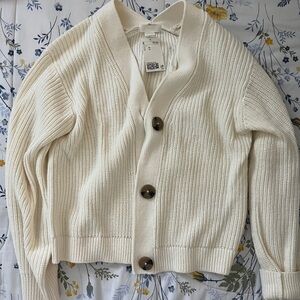 Brand New H&M Cream Chunky Cardigan